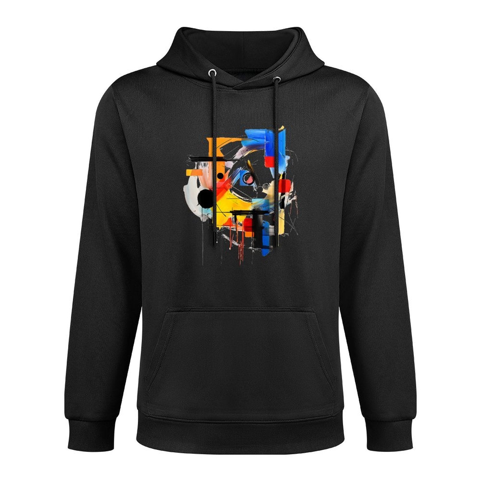 Art Colorful Abstract Geometric Painting Graphic Art Pilling-Resistant Hoodie