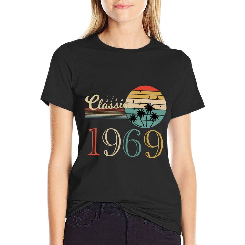 50th Birthday T Gift Vintage 1969 Classic  Polyester Blend T-Shirt