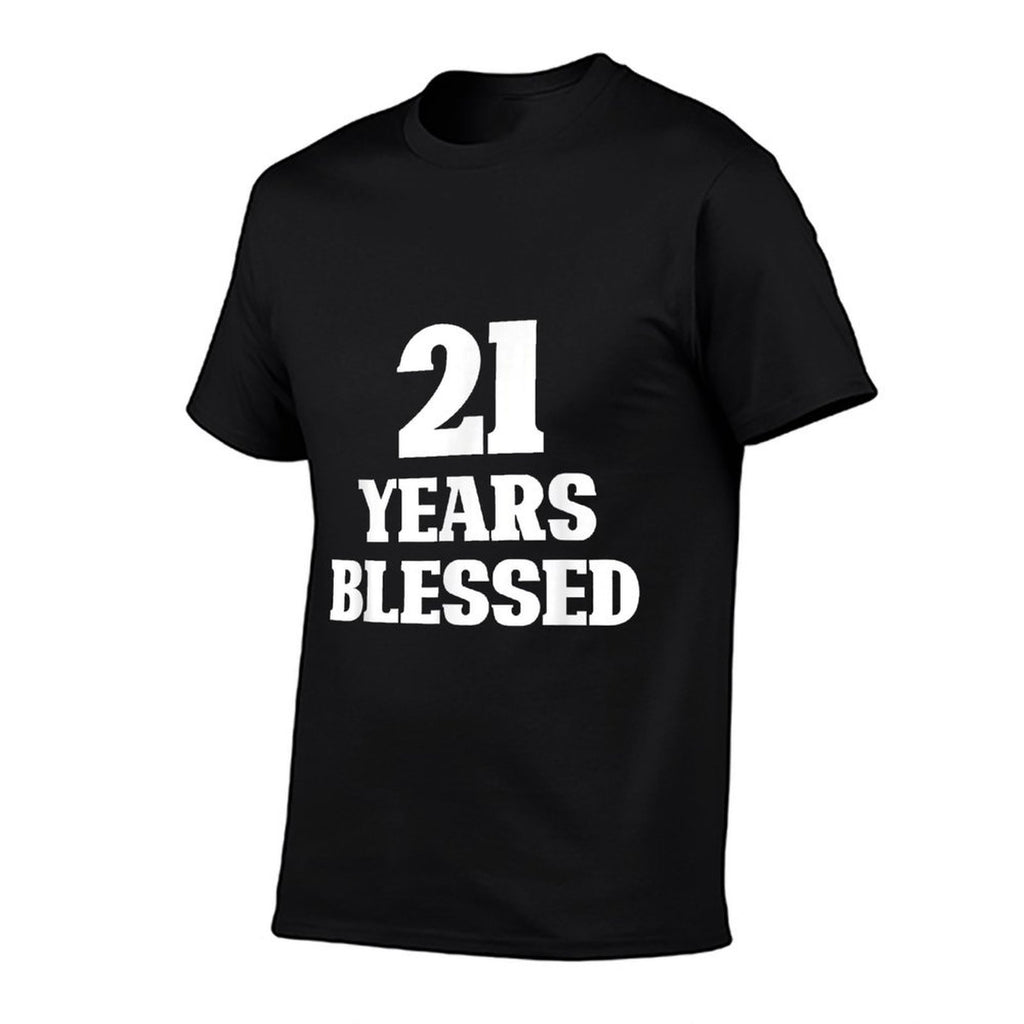 21 Years Blessed 21st Birthday Christian Religious Jesus God  Relaxed-fit T-Shirt