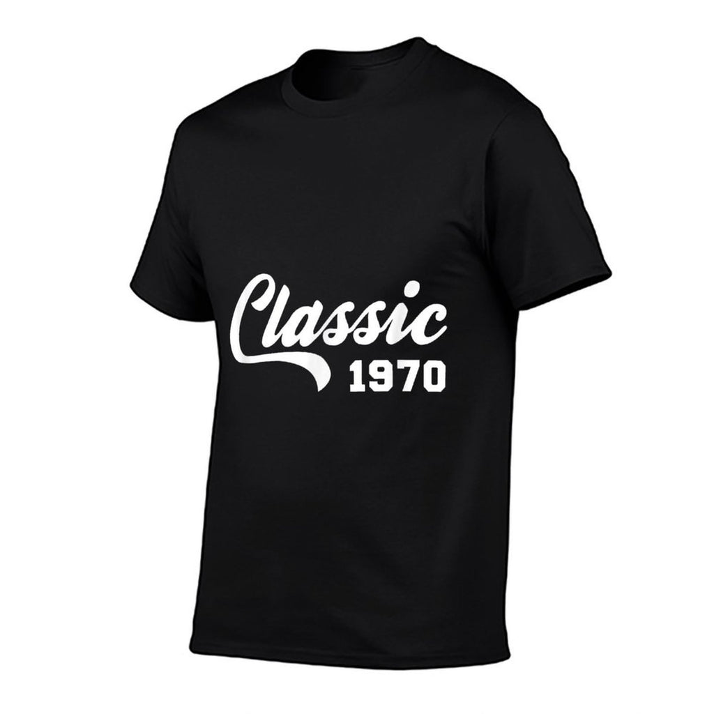 50th Birthday 1970 Vintage Retro Classic Idea  Heathered Texture T-Shirt