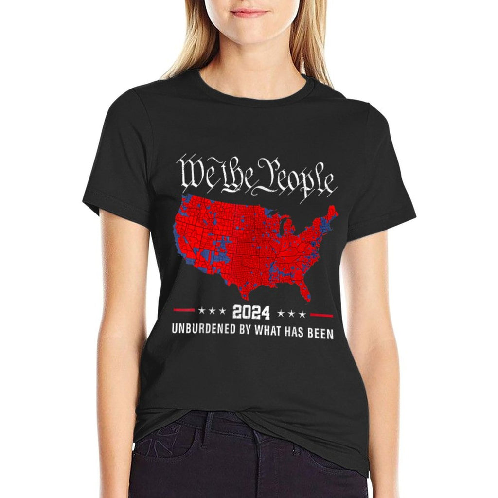 2024 Trump Winner Election Map Unburdened By What Has Been  Tagless Design T-Shirt