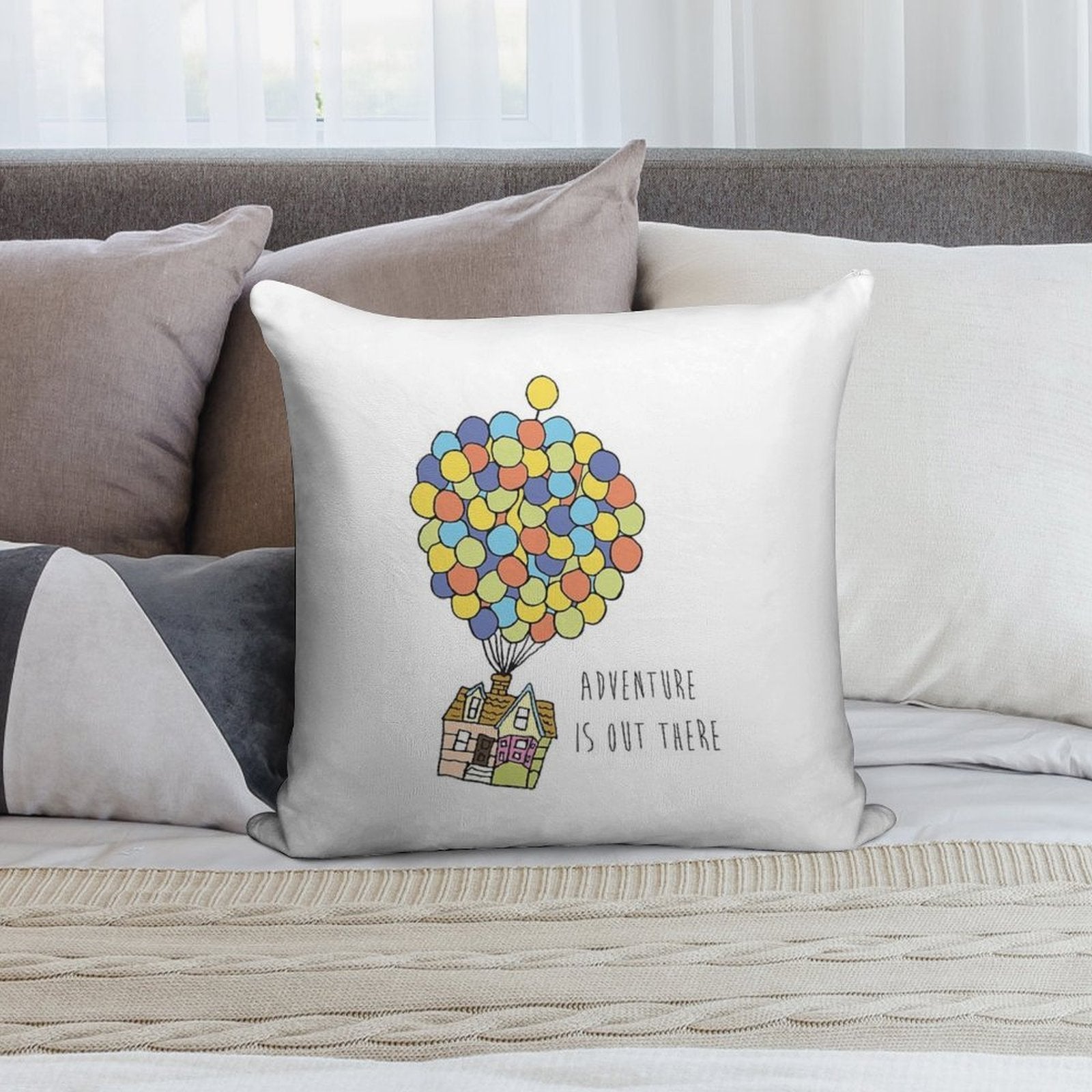 Adventure Is Out There Soft Bedroom Essential Throw Pillow