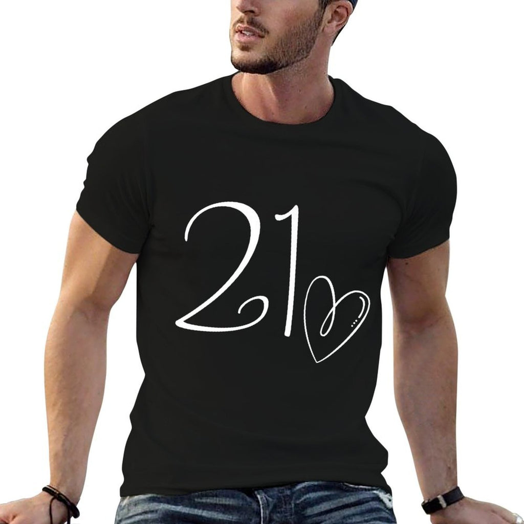 21st Birthday Girl 21 Years Old 21st Birthday Premium  Trendy Pattern T-Shirt