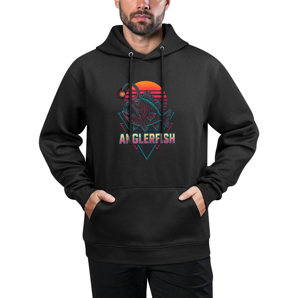 Anglerfish Retro Adjustable Hood Hoodie