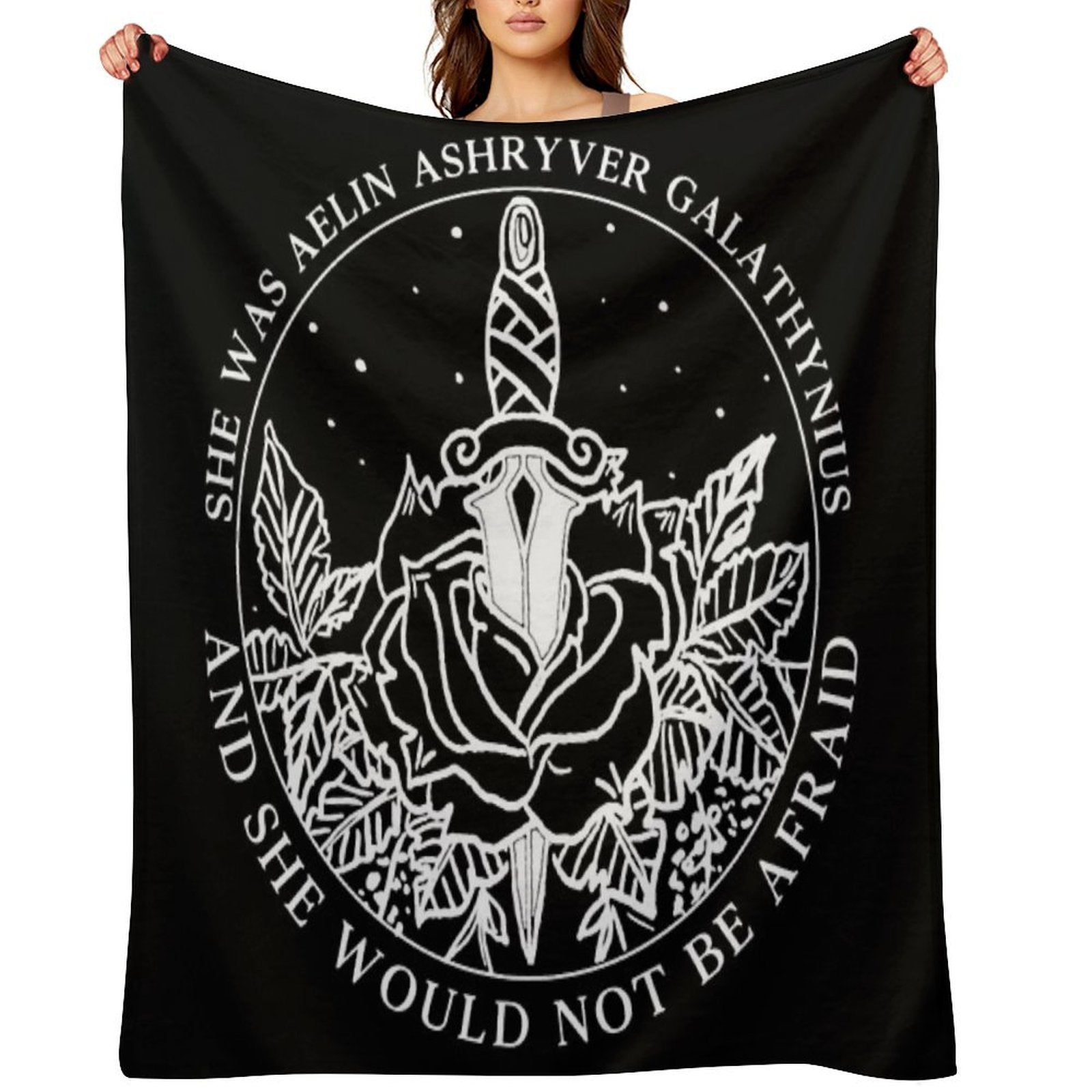 Aelin Galathynius - Throne of Glass Quote Wrinkle-free Throw Blanket