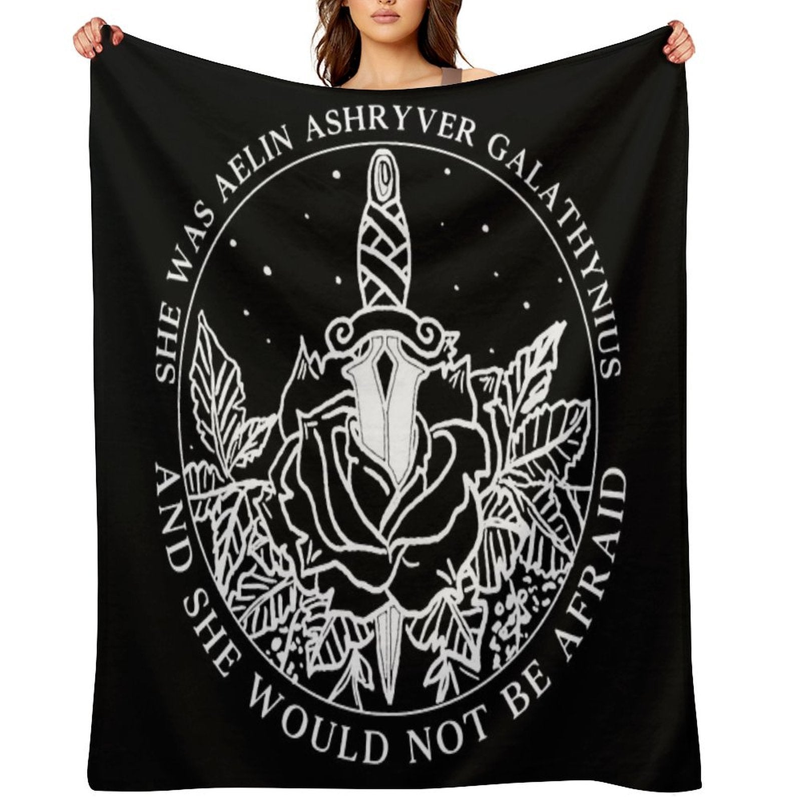 Aelin Galathynius - Throne of Glass Quote Wrinkle-free Throw Blanket