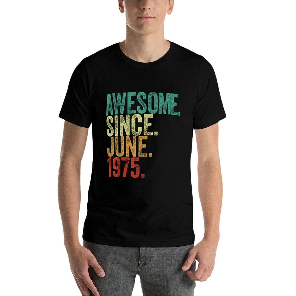 50 Years Old Awesome Since June 1975 50th Birthday  Stretchy T-Shirt