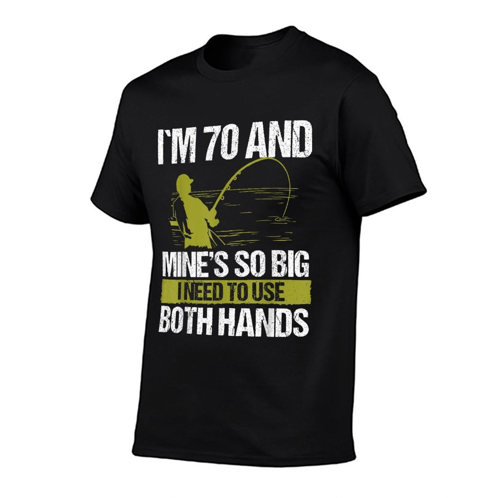 70 Year Old Fishing Lure Fisherman Rod Funny 70 Birthday  Tagless Design T-Shirt