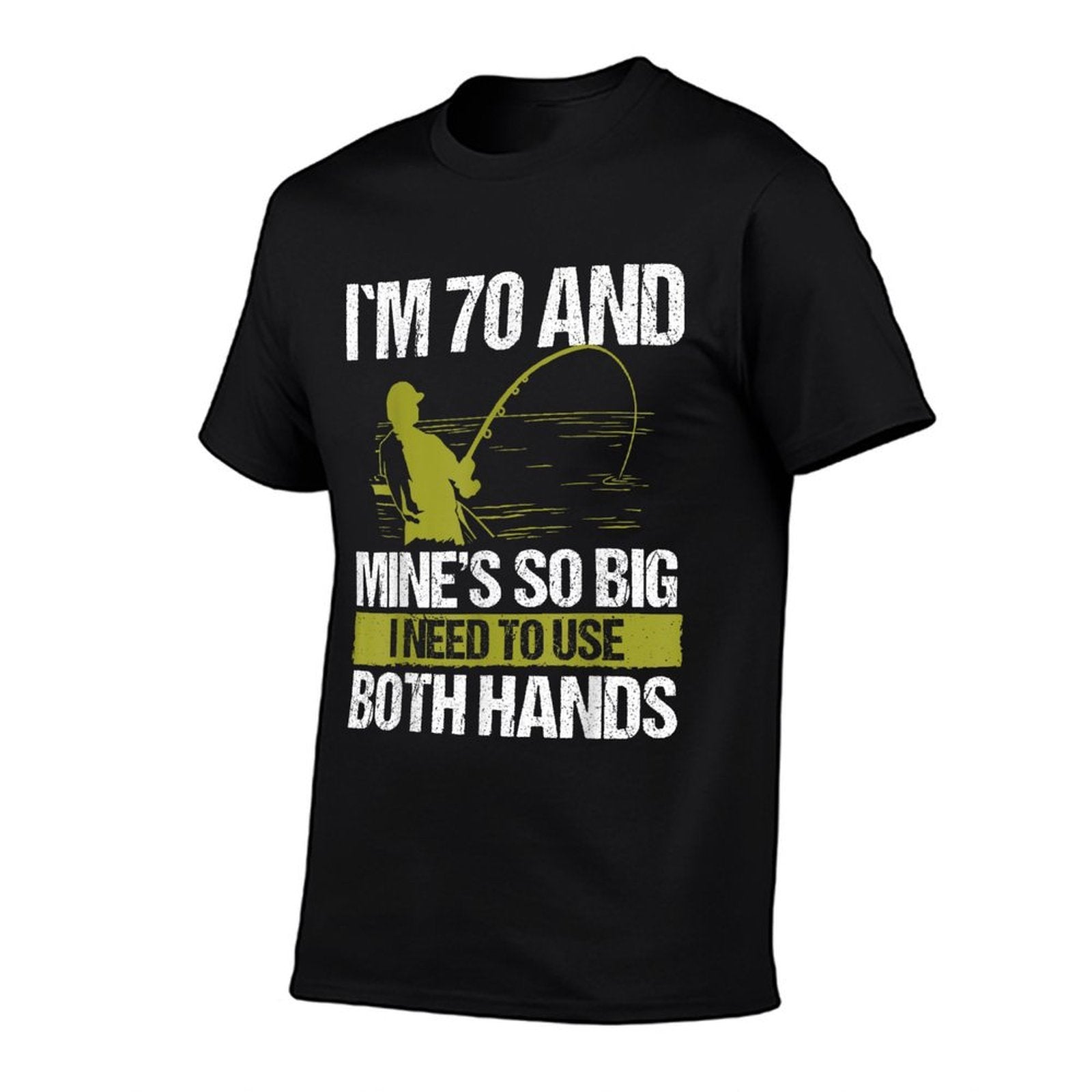 70 Year Old Fishing Lure Fisherman Rod Funny 70 Birthday  Tagless Design T-Shirt