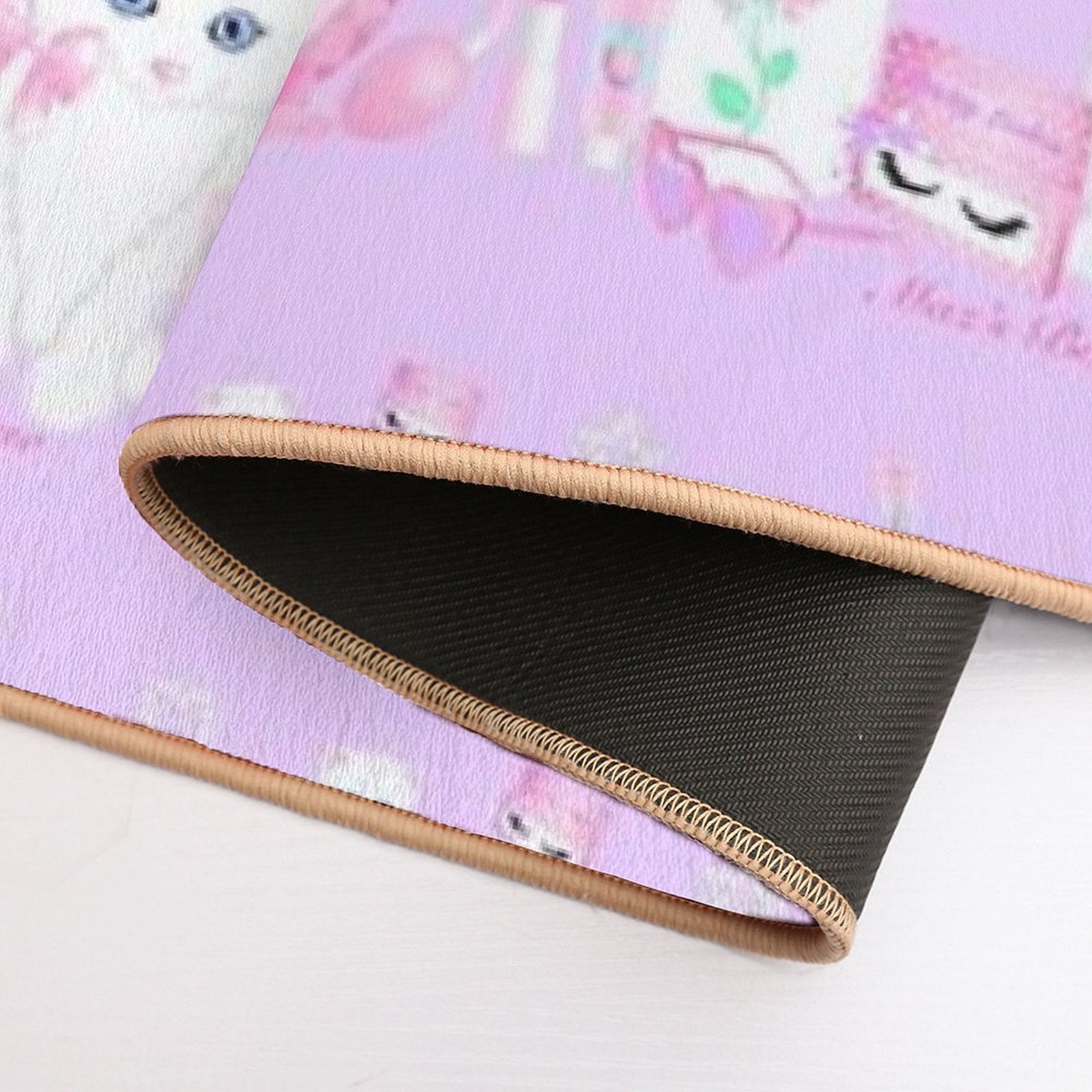 Cosmetics Kitten  Long-Lasting Bath Mat