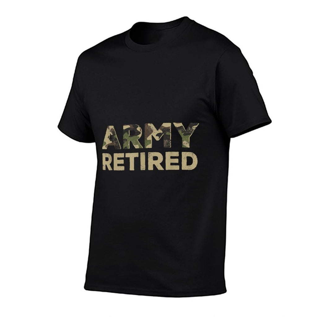 Army Retired Military U.S. Army Retirement Veteran  Cotton T-Shirt