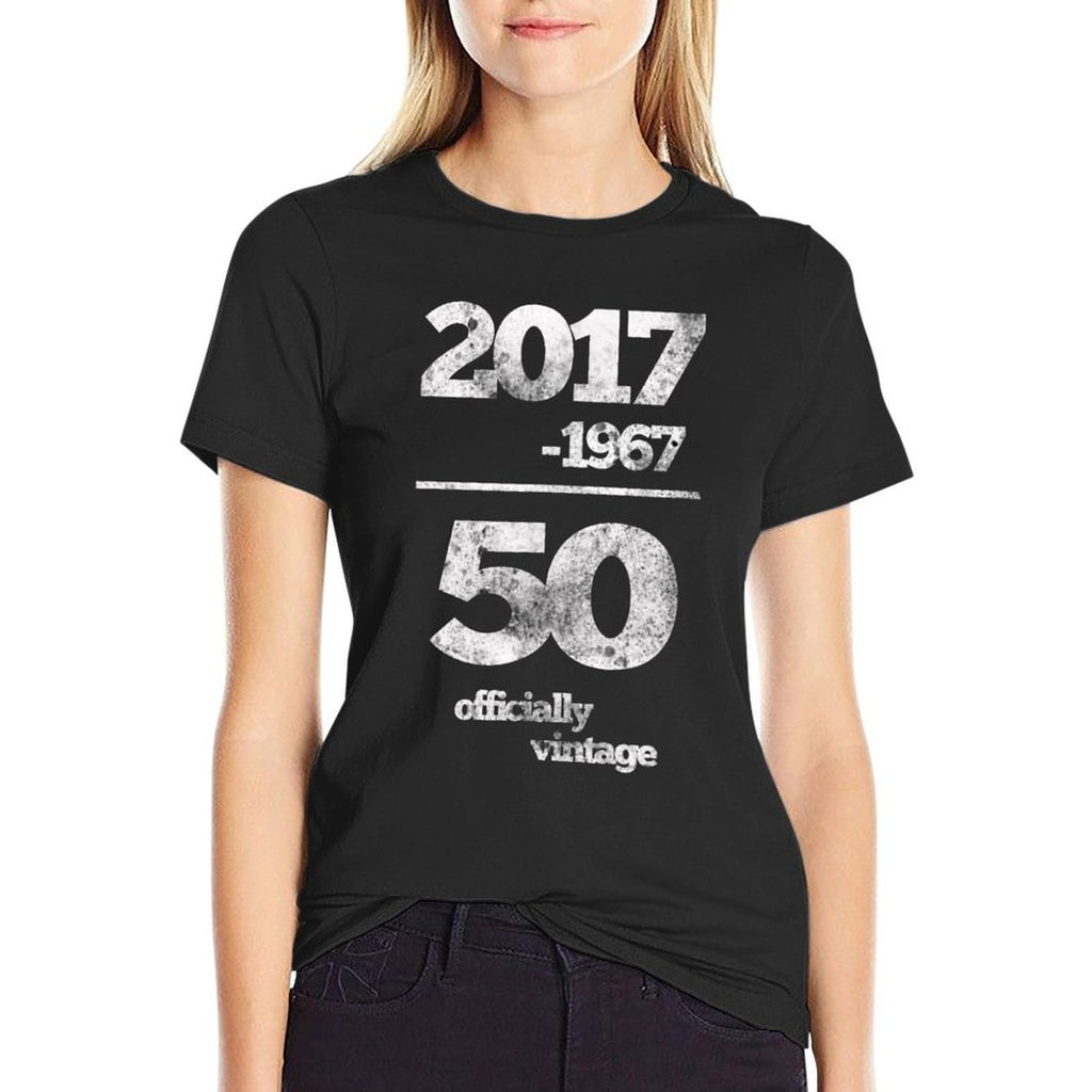 50th Birthday Do The Math T-shirt 2017 - 1967 = 50 Yrs  Breathable T-Shirt