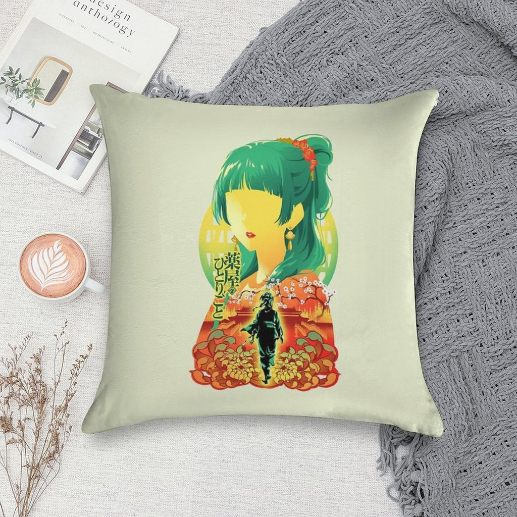 Apothecary Diaries White V2 Soft Short Plush Fabric Throw Pillow