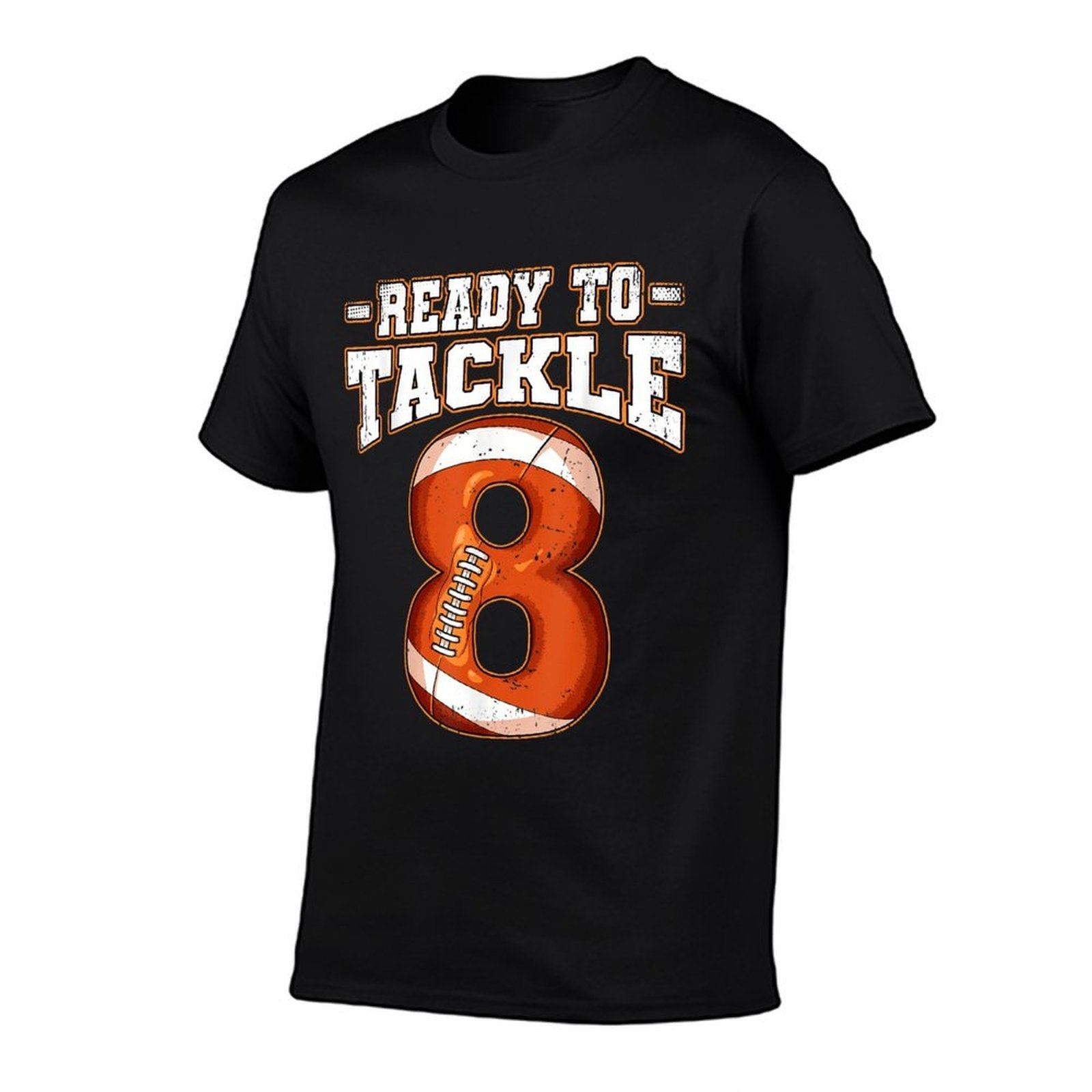 8th Birthday Football  Vintage-inspired T-Shirt