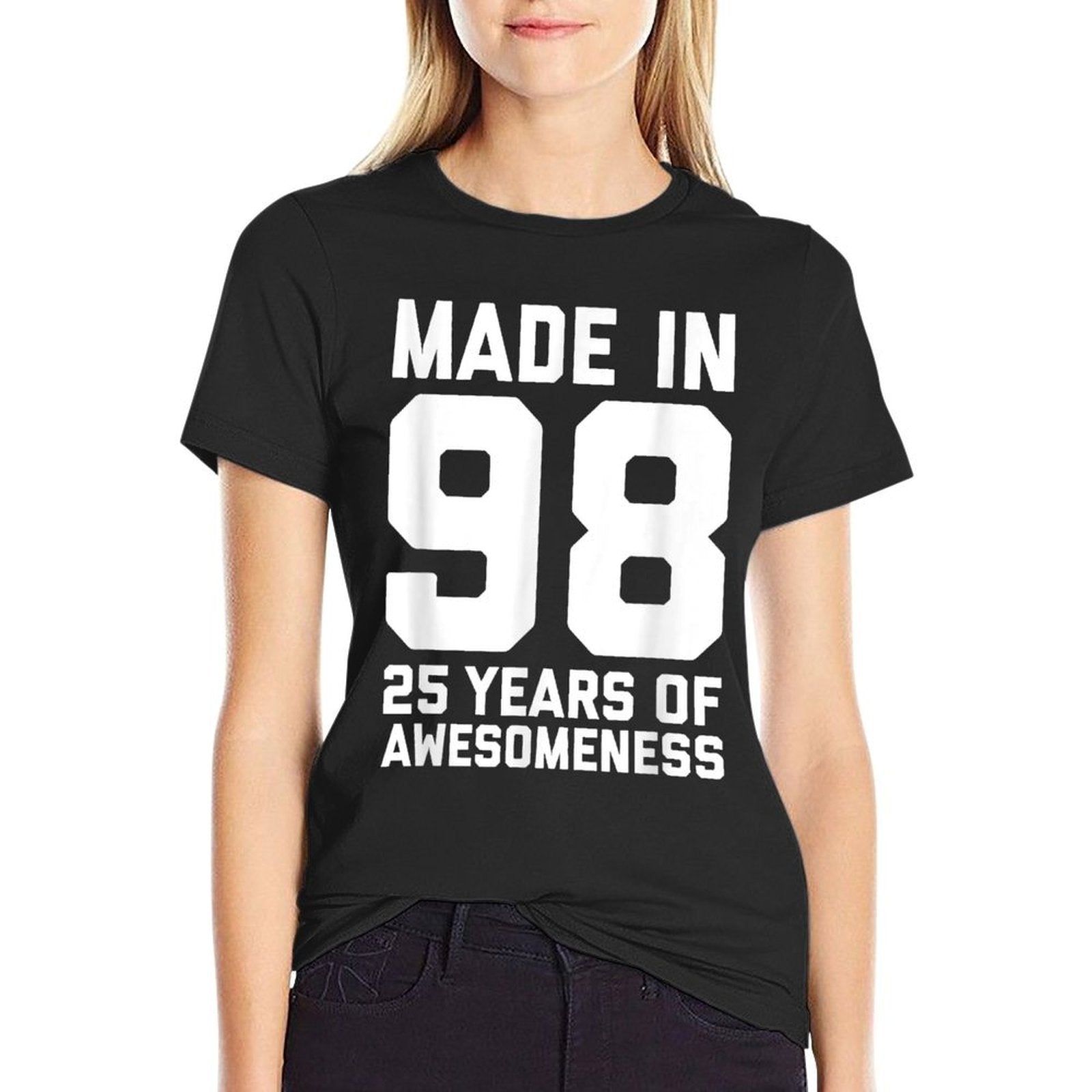 25th Birthday 25 Birthday Gift for Women Men Tshirt Comfortable T-Shirt