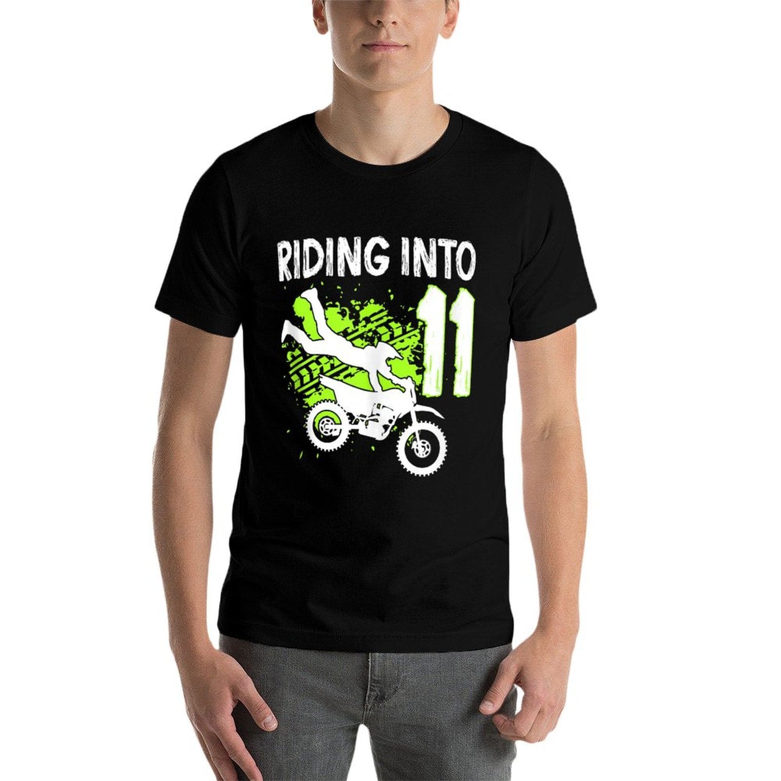 11th Motocross Birthday Eleven Year Old Motocross Rider  Easy-care T-Shirt