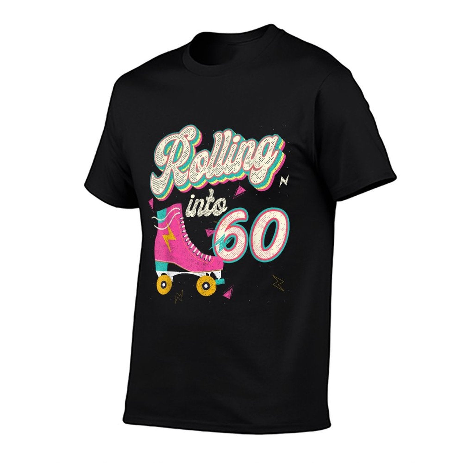 60th Birthday Roller Skates Rolling Into 60 Years Old Bday  Odor-resistant T-Shirt