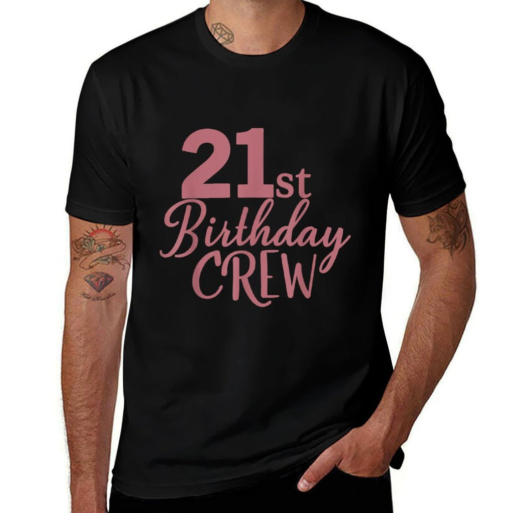 21st Birthday Crew Women 21 Years Old Group Matching Party  Soft T-Shirt