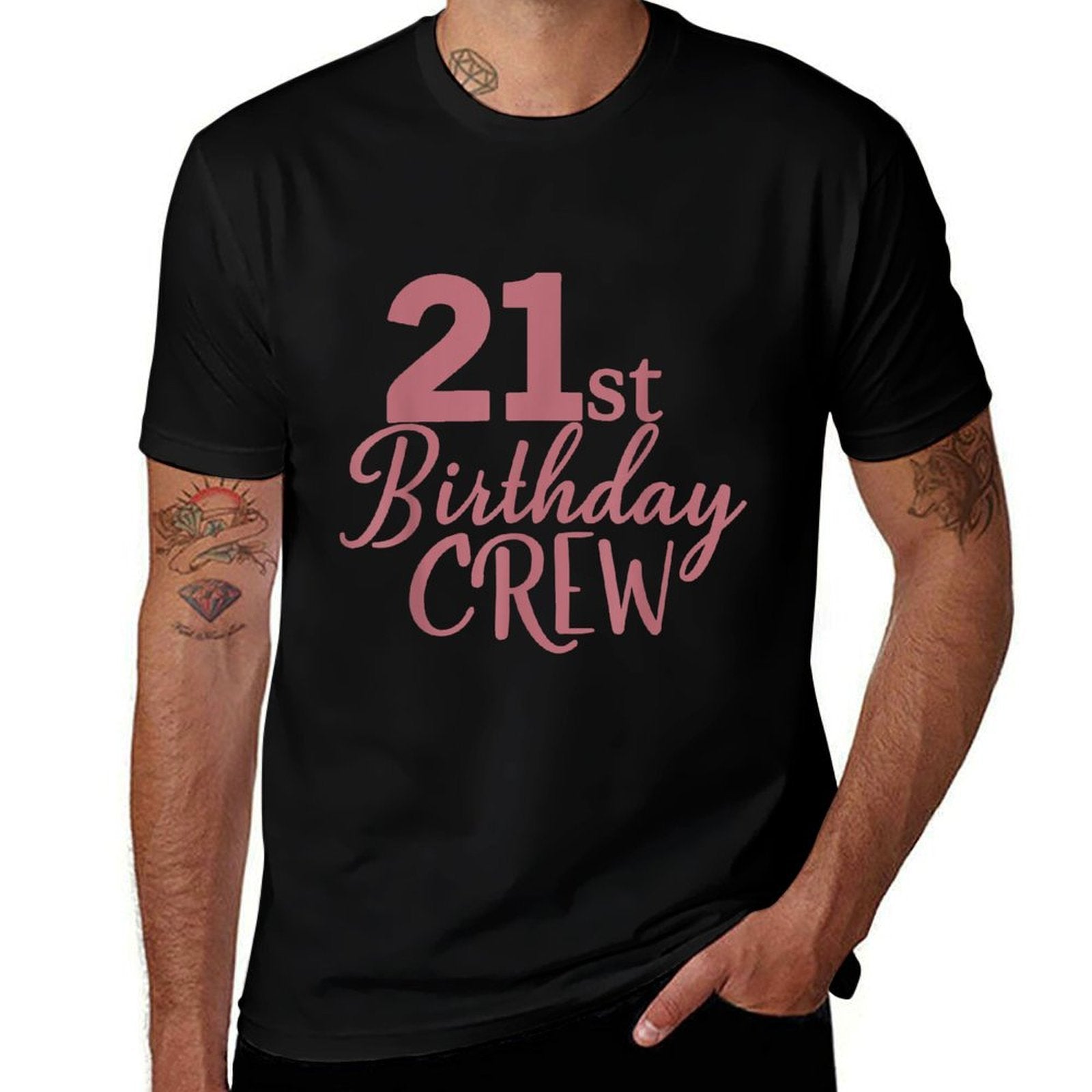 21st Birthday Crew Women 21 Years Old Group Matching Party  Soft T-Shirt