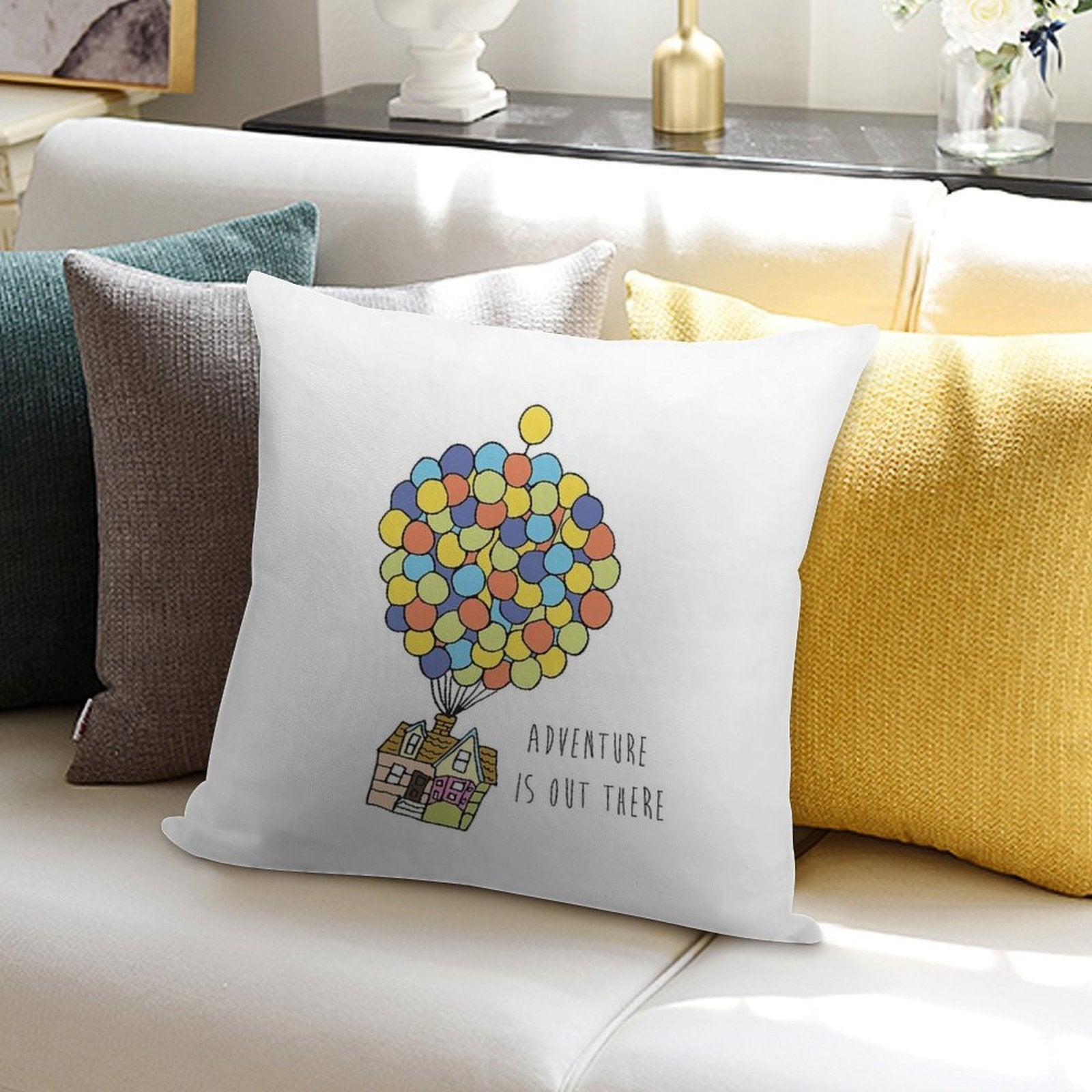 Adventure Is Out There Soft Bedroom Essential Throw Pillow