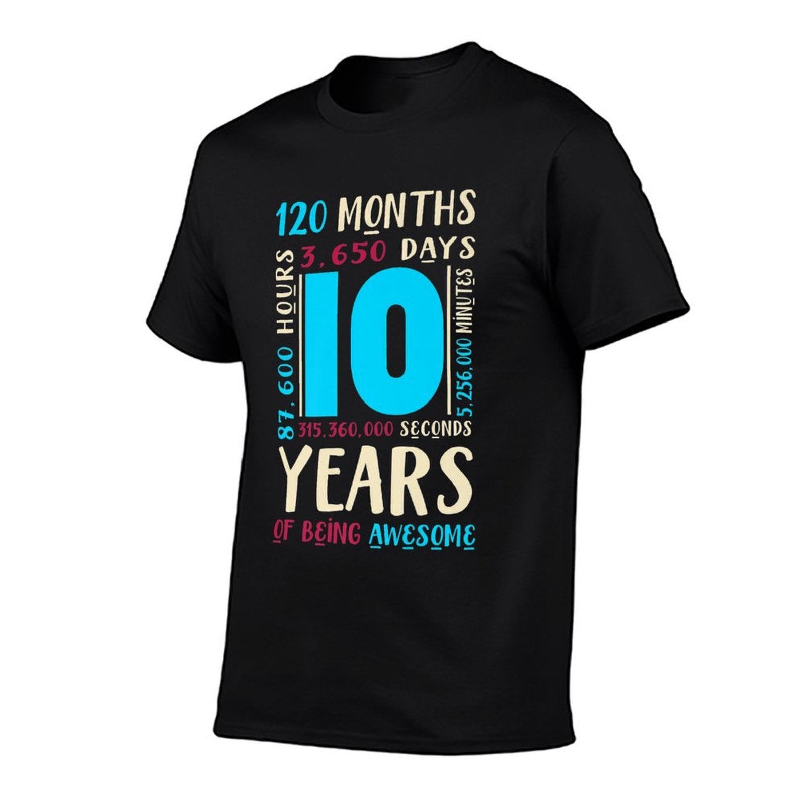 10th Birthday Kids Ten Gift for 10 Year Old Boys Girls Premium  Summer-ready Fabric T-Shirt