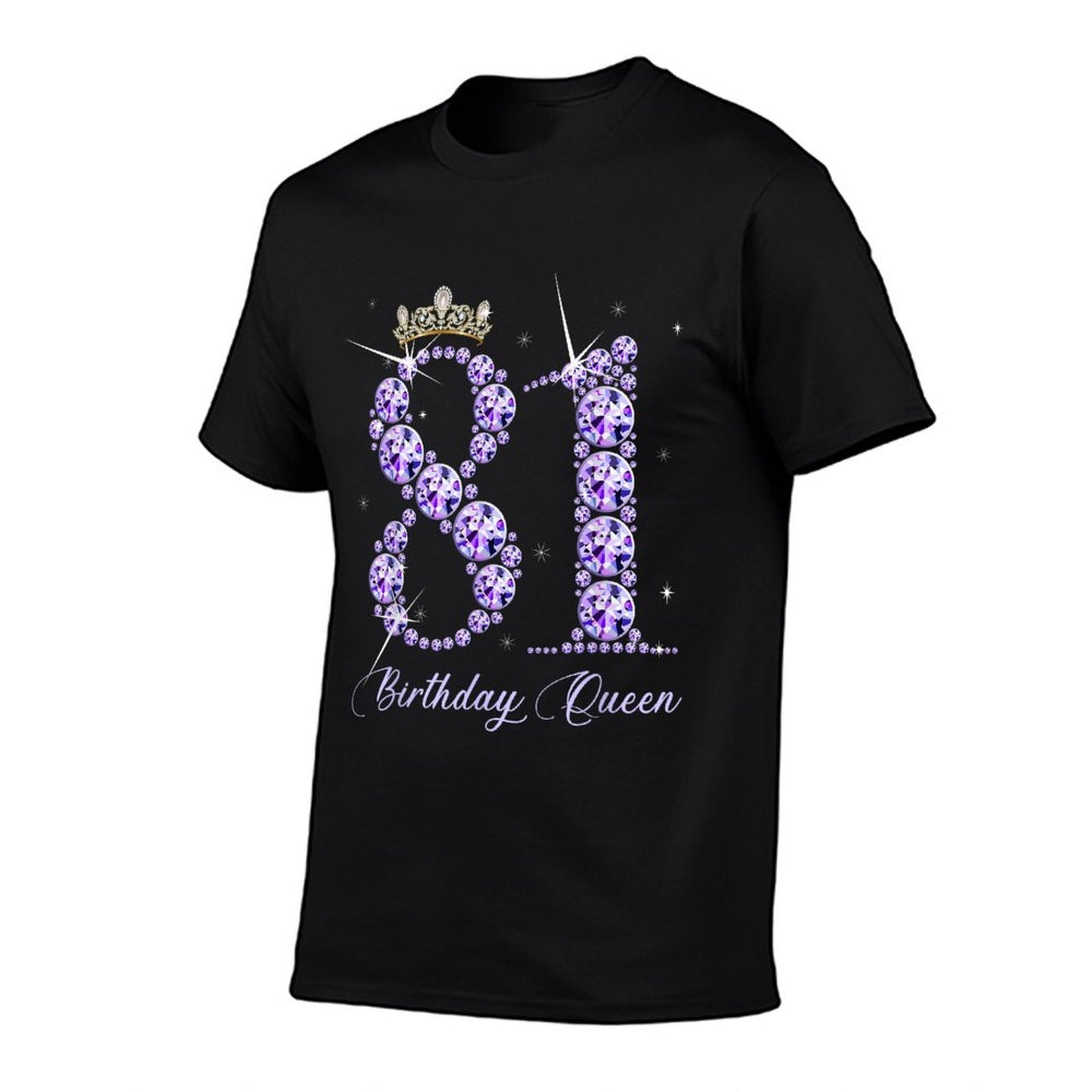 81 Year Old Its My 81st Birthday Queen Diamond Heels Crown  Trendy Pattern T-Shirt