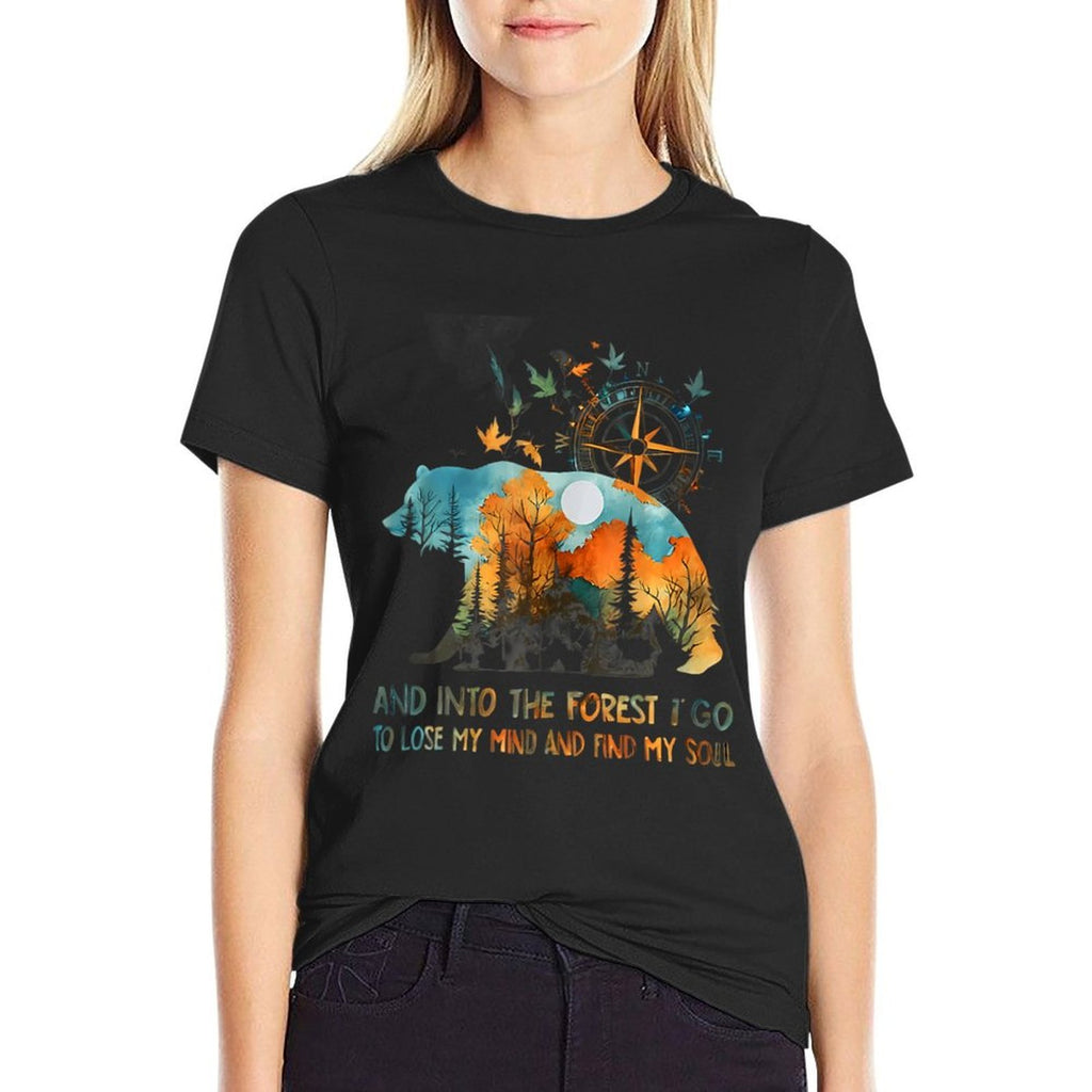 And Into The Forest I Go To Lose My Mind Camping  Lightweight T-Shirt