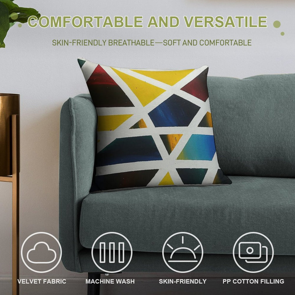 Abstract Soft Style Accent Throw Pillow