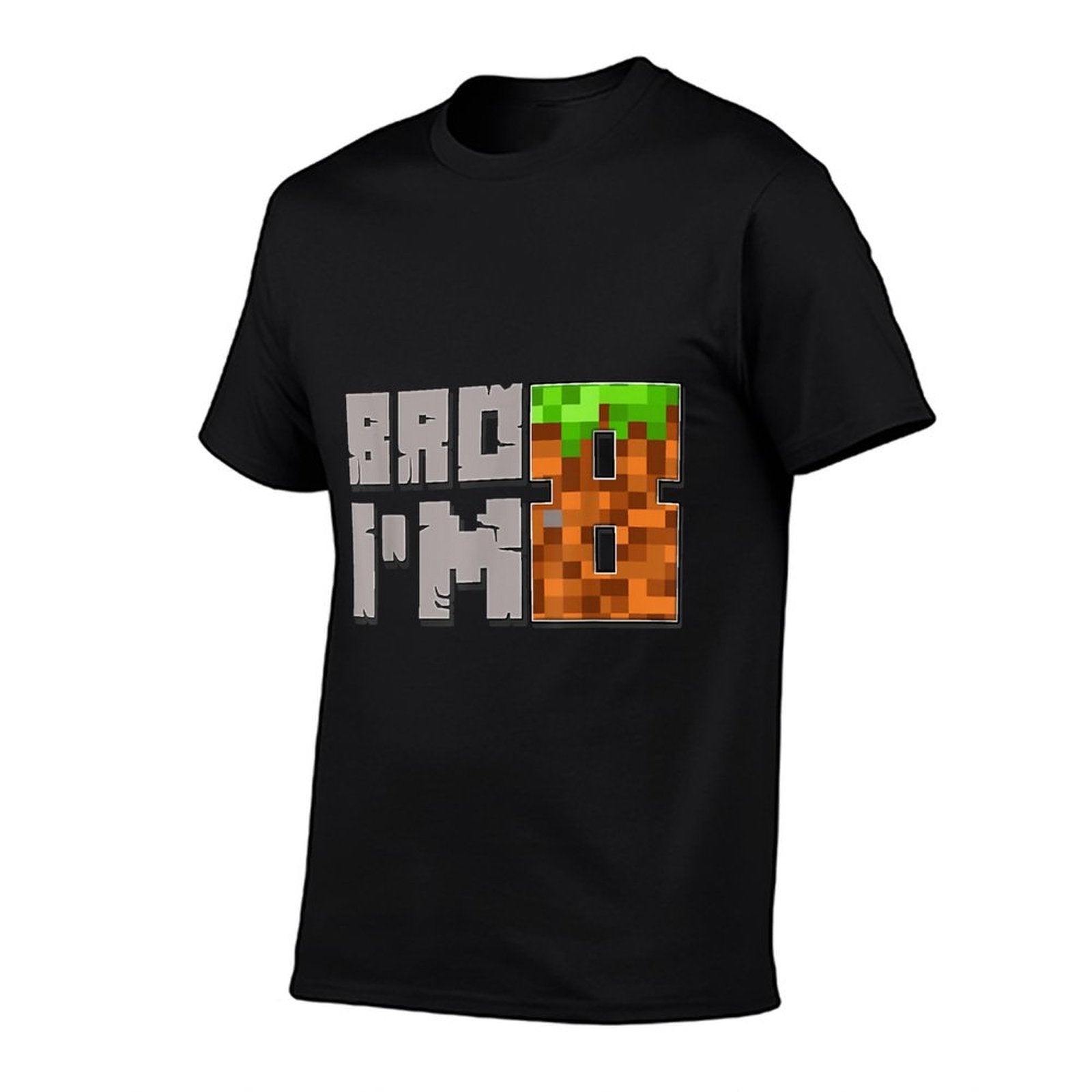 8th Birthday Boy Bro I’m 8 Year Old Gamer Pixel Boys Kids  High-quality Stitching T-Shirt