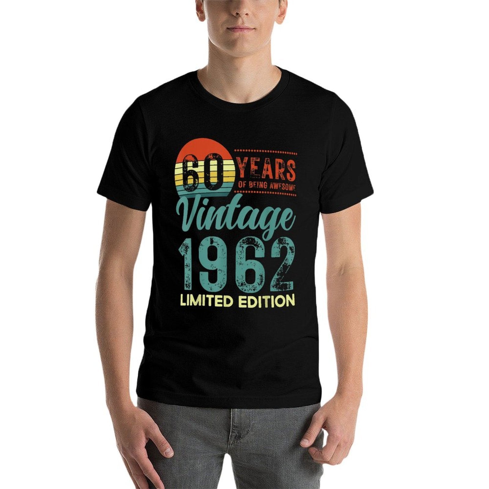 60 Years Of Being Awesome T Shirt Vintage 1962 60th Birthday Comfortable T-Shirt
