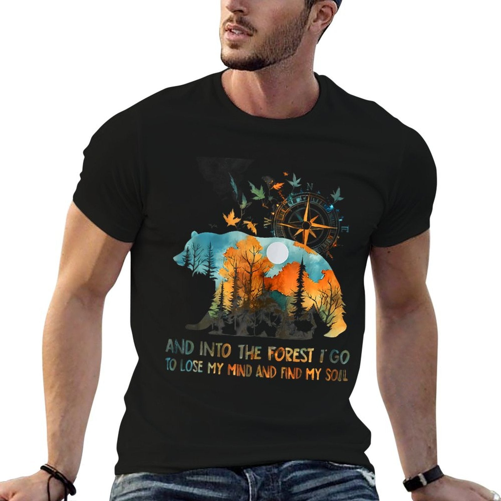 And Into The Forest I Go To Lose My Mind Camping  Lightweight T-Shirt