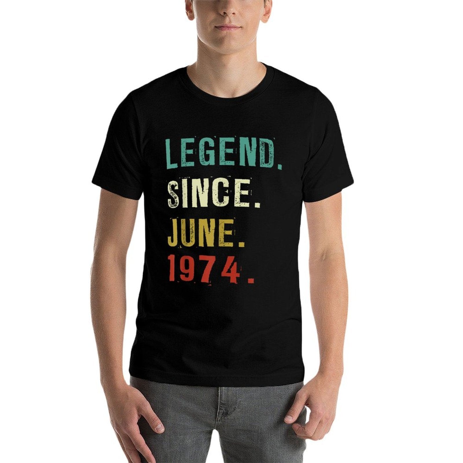 50 Years Old Awesome Since June 1974 50th Birthday Gifts  High-quality Stitching T-Shirt