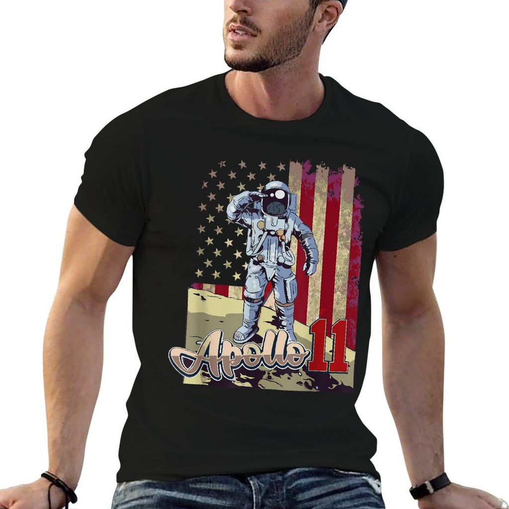 Apollo 11 50th Anniversary Moon Landing 1969 2019  Oversized Silhouette T-Shirt