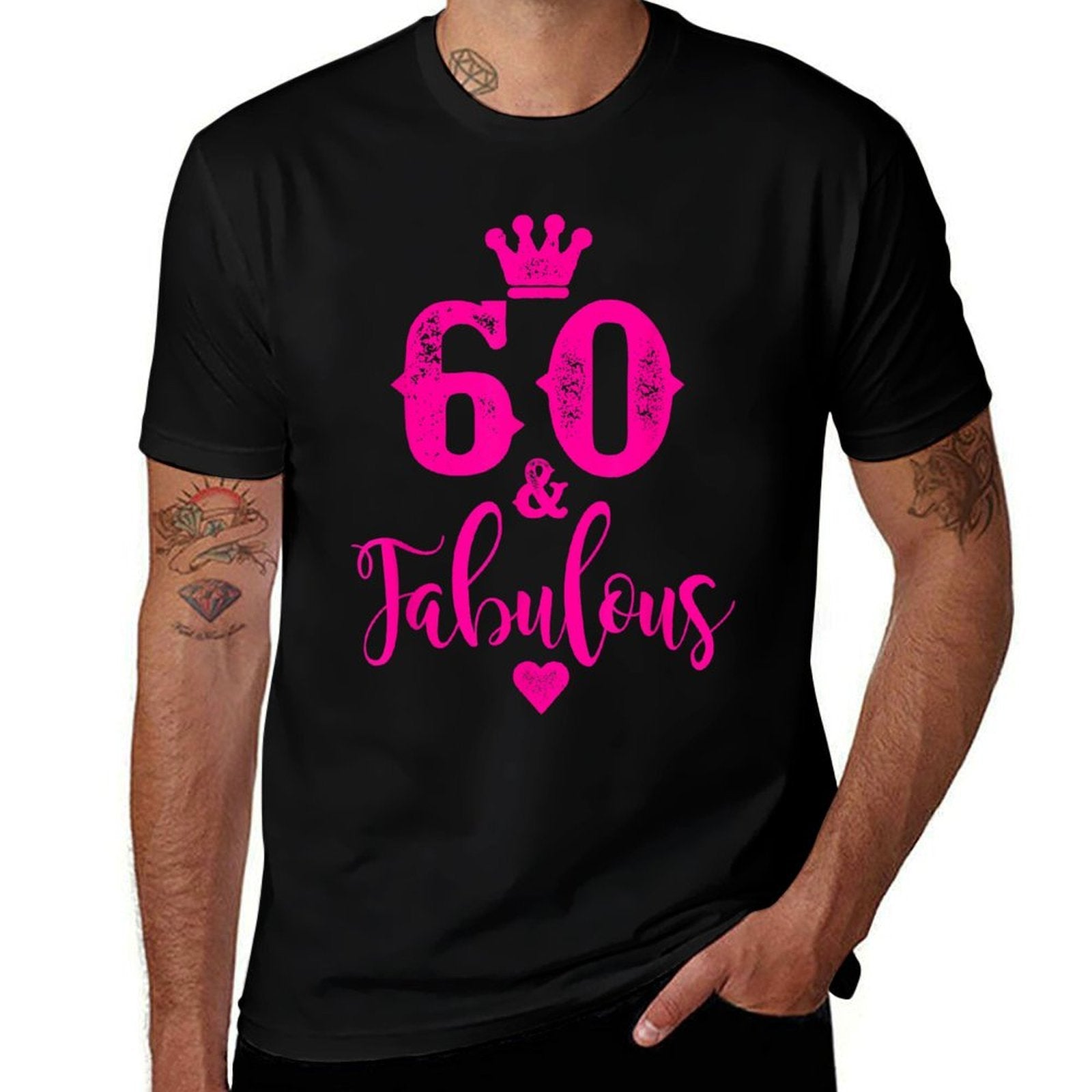 60th Birthday Present Sixty And Fabulous Women 60 YO  Relaxed-fit T-Shirt
