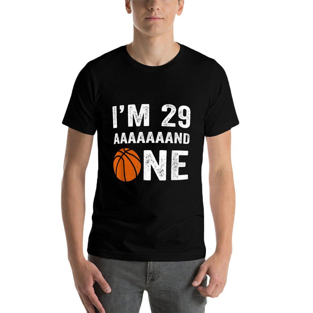 30th Birthday Funny Basketball Birthday Thirtieth  Tagless Design T-Shirt