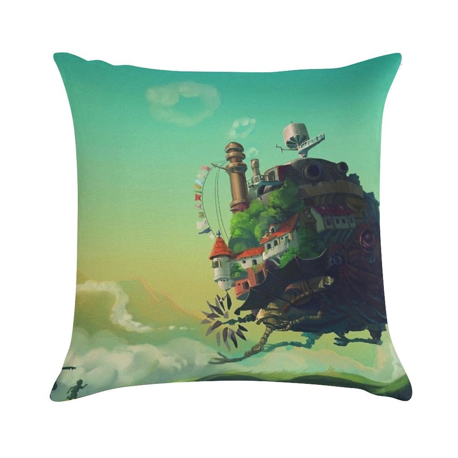 Anime Movie Landscape Soft Skin-Friendly Throw Pillow