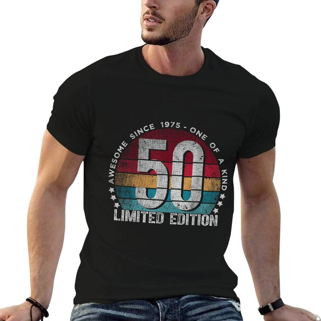 50 Year Old Gifts Vintage 1975 Limited Edition 50th Birthday  Slim-fit Cut T-Shirt