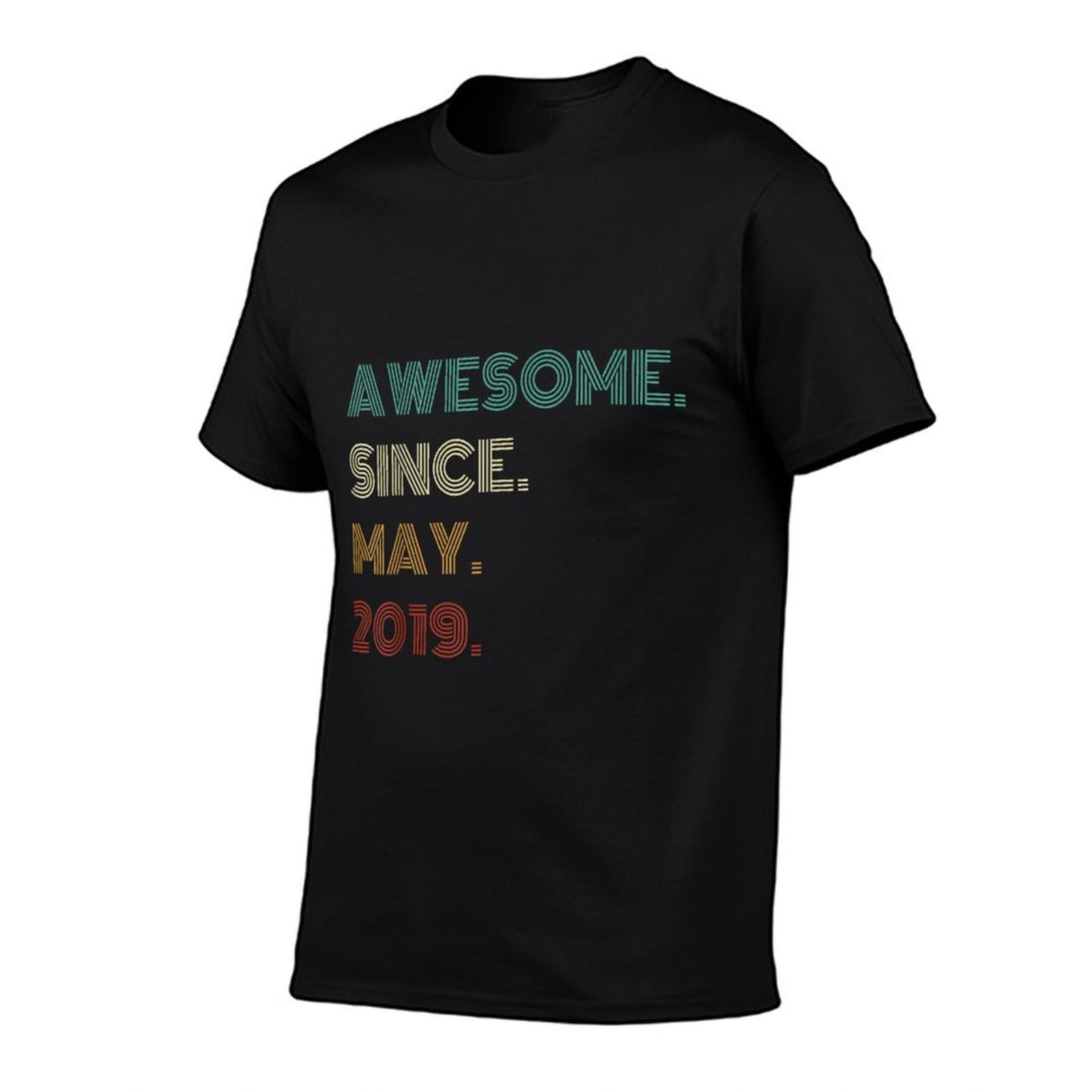 6 Years Old Awesome Since May 2019 6th Birthday  Affordable Price T-Shirt