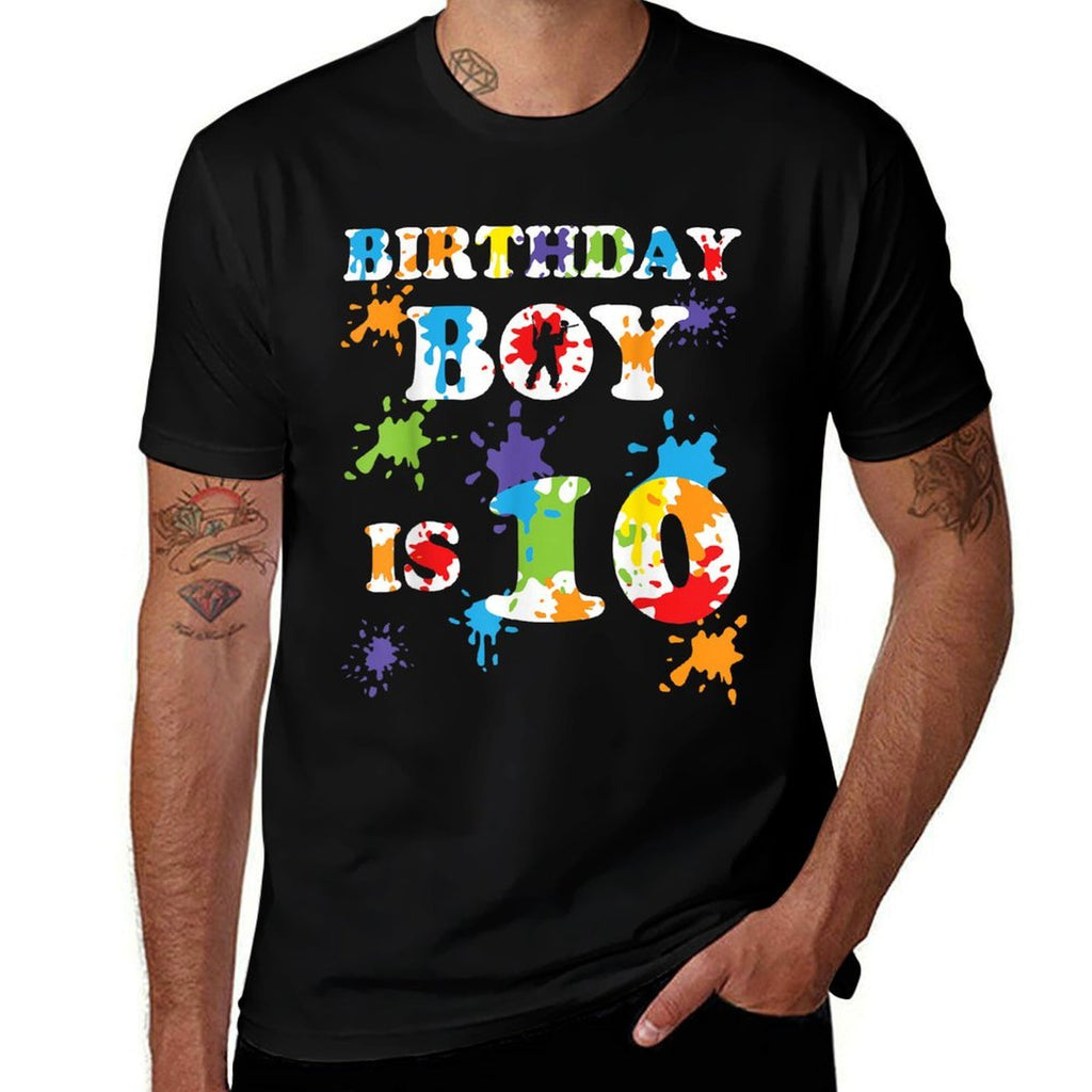 10 Year Old Paintball Birthday Party 10th Birthday 2011  Eco-friendly Material T-Shirt