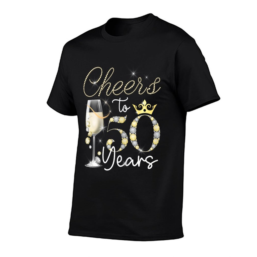 50th Birthday Decorations Women Cheer To 50 Years Old Gifts  Slim-fit Cut T-Shirt