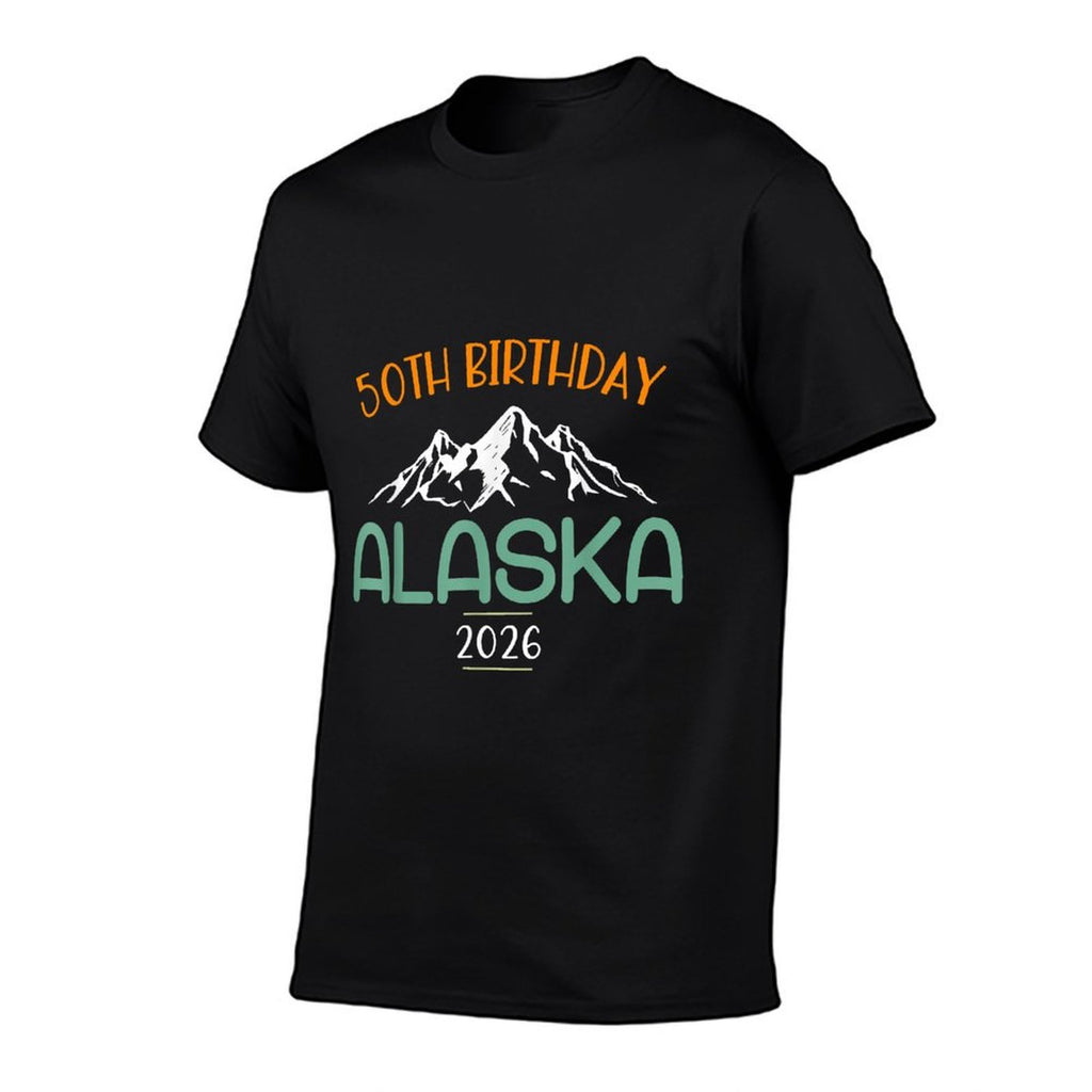 50th Birthday Alaska Cruise 2026 Matching Group Vacation  Wrinkle-resistant T-Shirt
