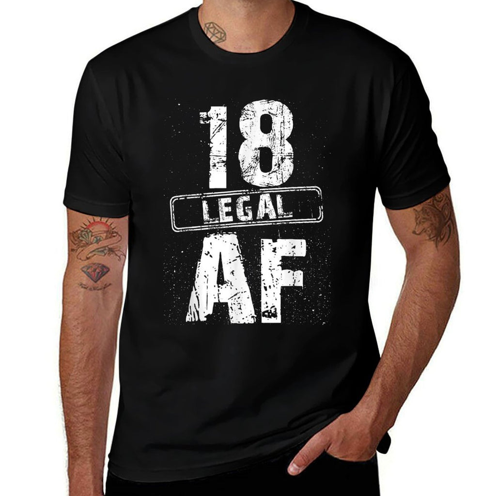 18 Years Old Birthday Party Cool 18 Legal AF Birthday Family  Classic T-Shirt