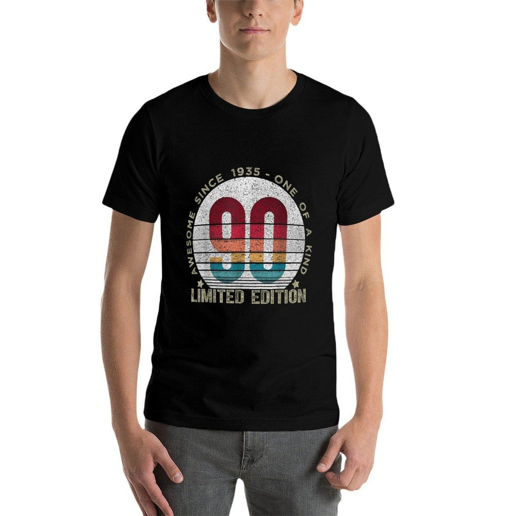 90 Year Old Gifts Vintage 1935 Limited Edition 90th Birthday  Polyester Blend T-Shirt