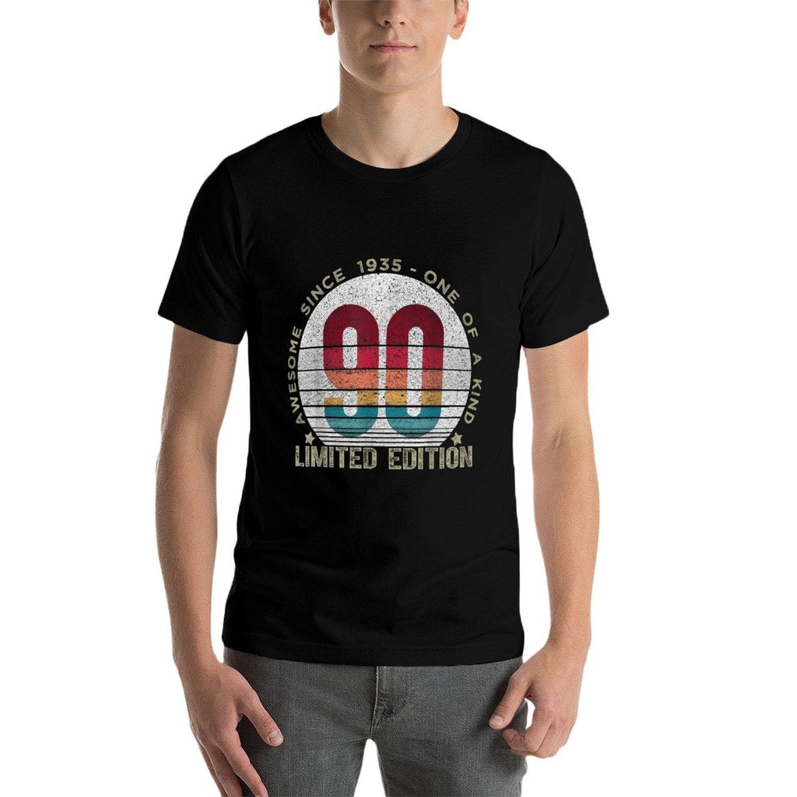 90 Year Old Gifts Vintage 1935 Limited Edition 90th Birthday  Polyester Blend T-Shirt