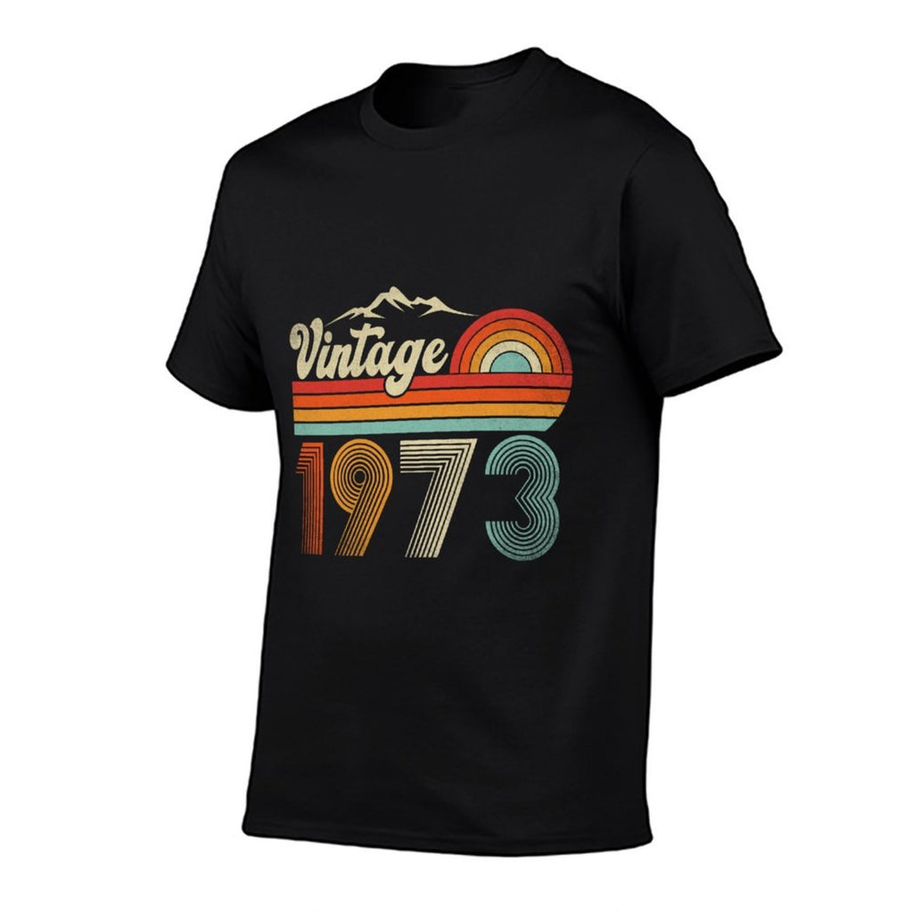 50 Year Old Retro Gift Men Women Vintage 1973 50th Birthday  Slim-fit Cut T-Shirt