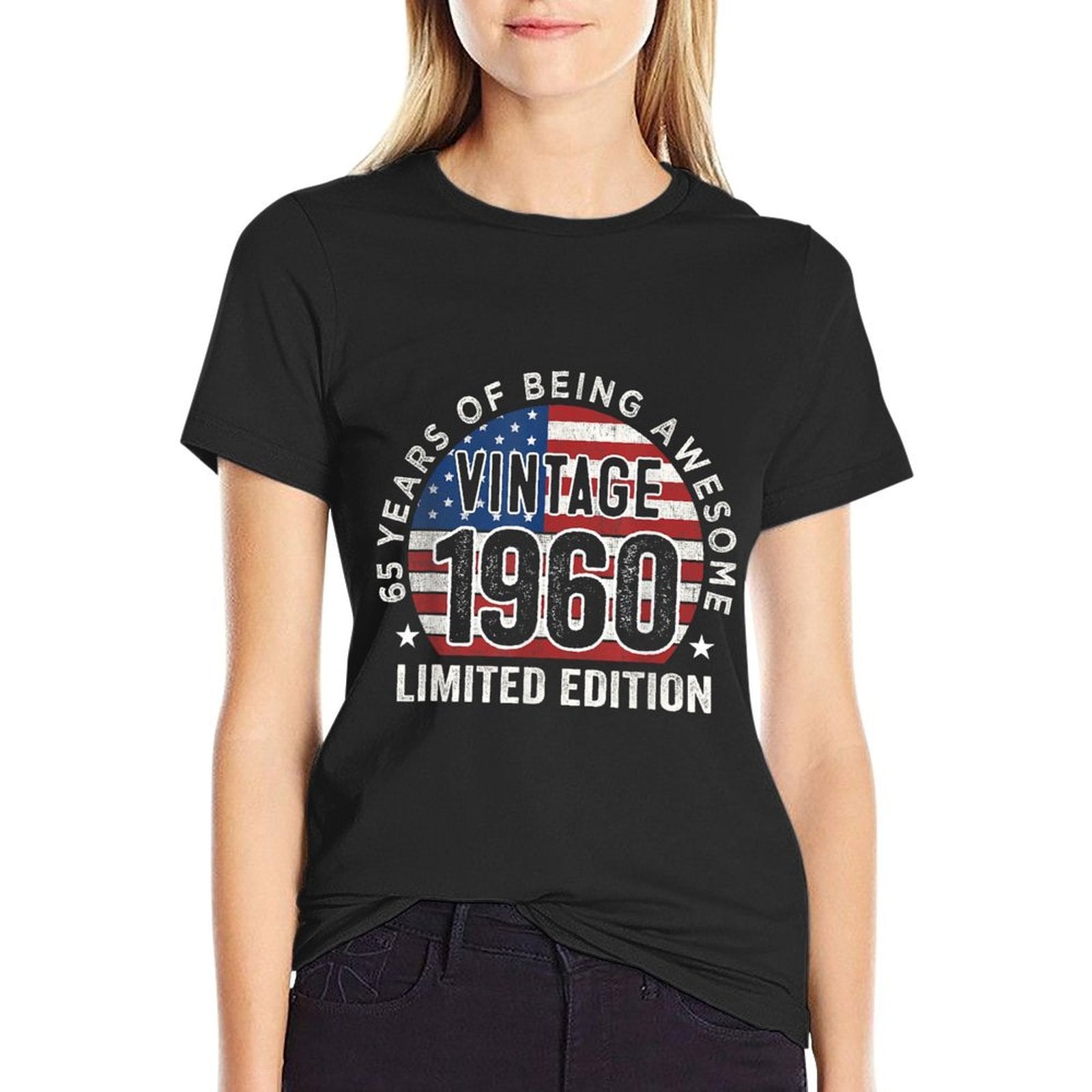 65th Birthday Gifts Men Vintage 1960 65 Years Old USA  Versatile T-Shirt