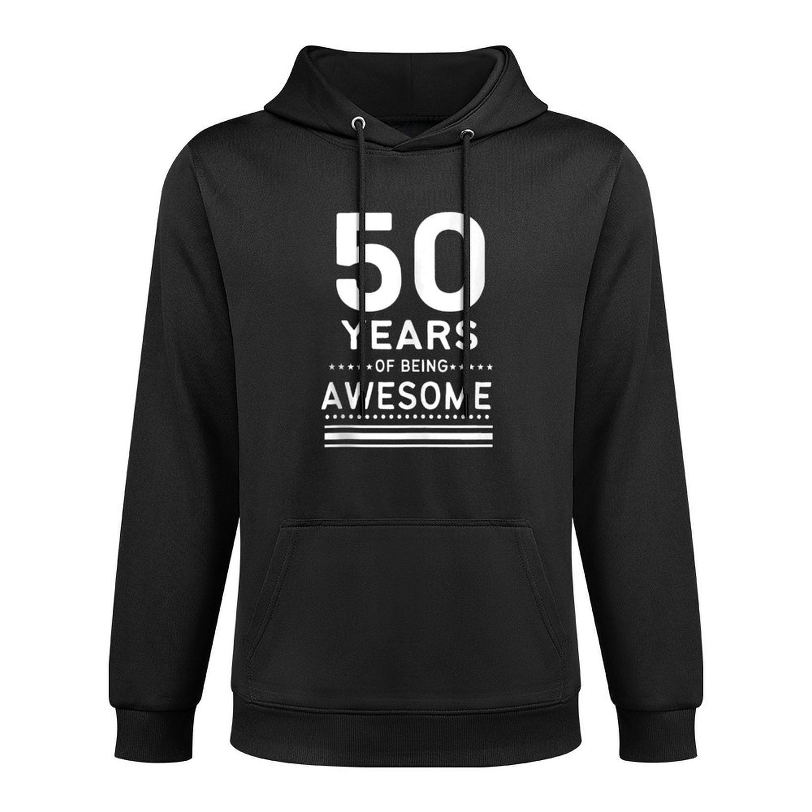 50 Years Of Being Awesome 50th Funny 50th Birthday Party Relaxed Fit Hoodie