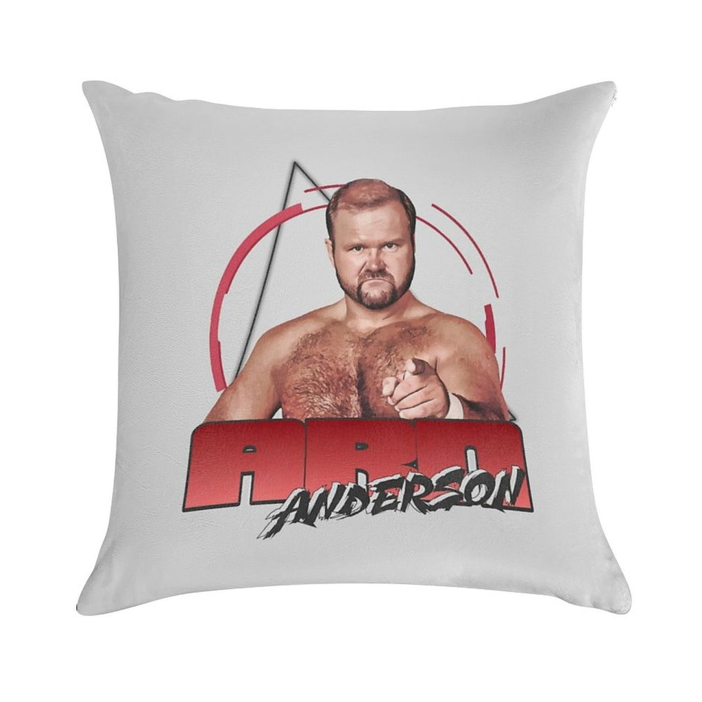 Arn Anderson 70s80s Vintage Pro Wrestling Soft Washable Throw Pillow