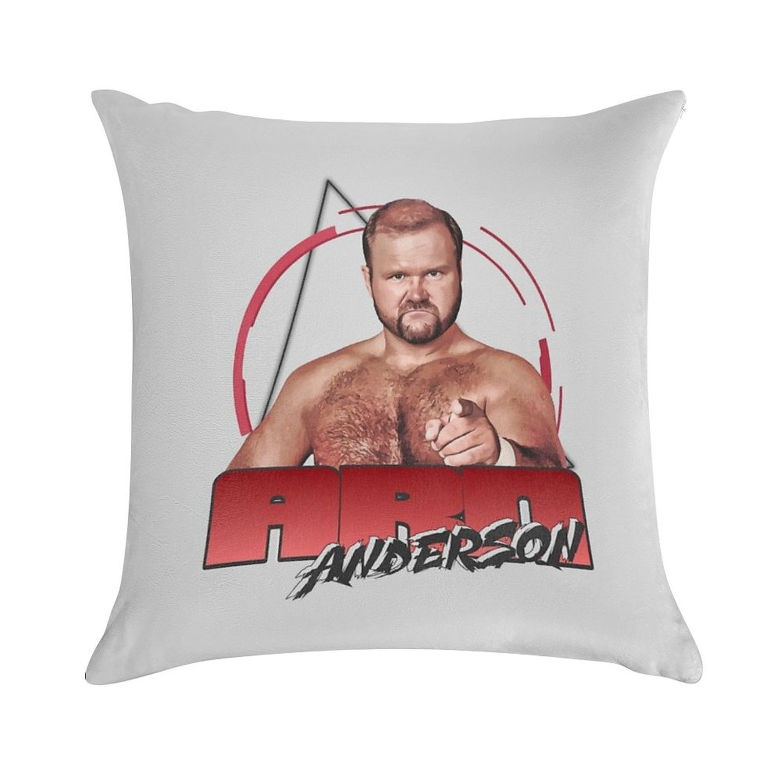 Arn Anderson 70s80s Vintage Pro Wrestling Soft Washable Throw Pillow