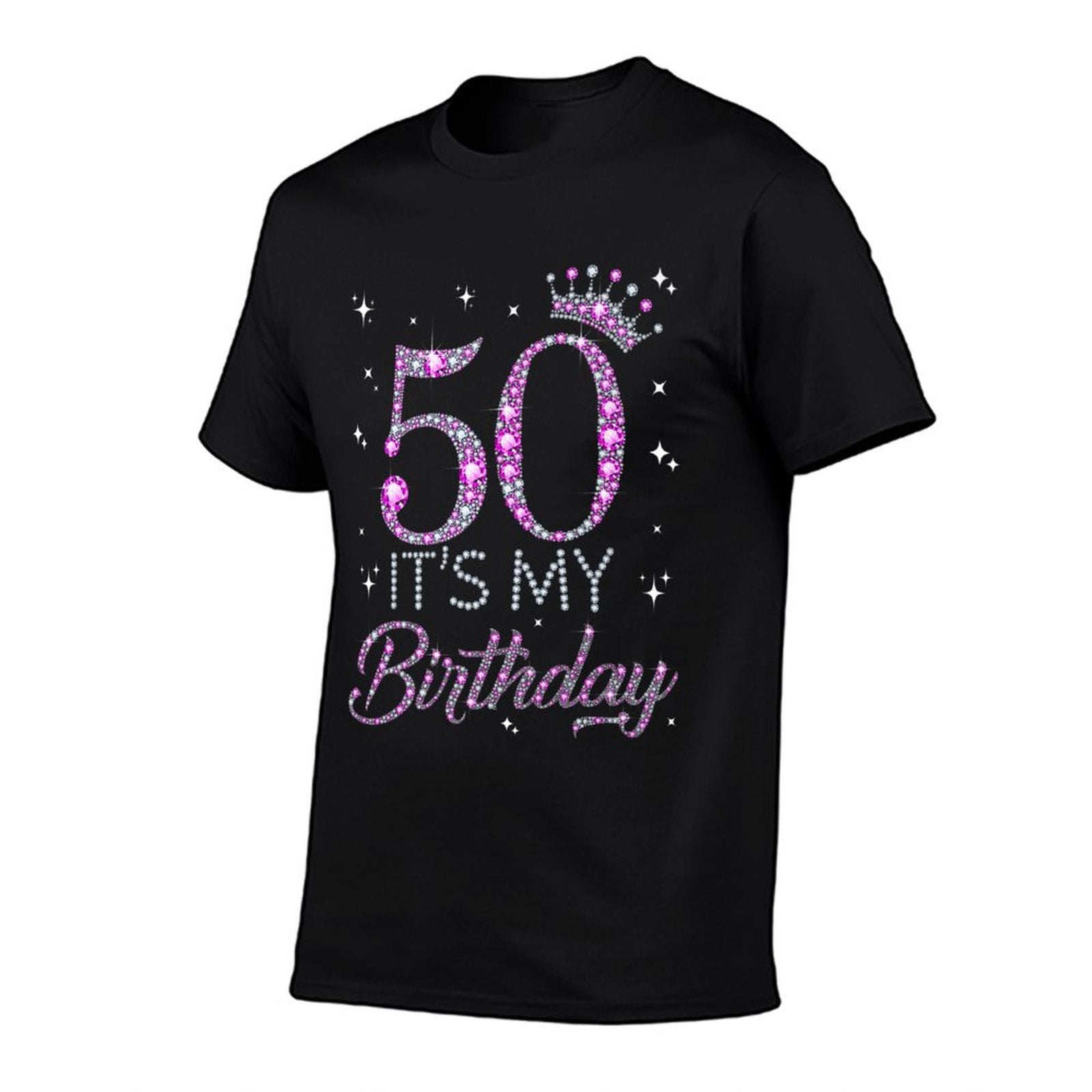 50 It's My Birthday Pink Crown 50th Birthday Gifts For Her Premium  Breathable T-Shirt